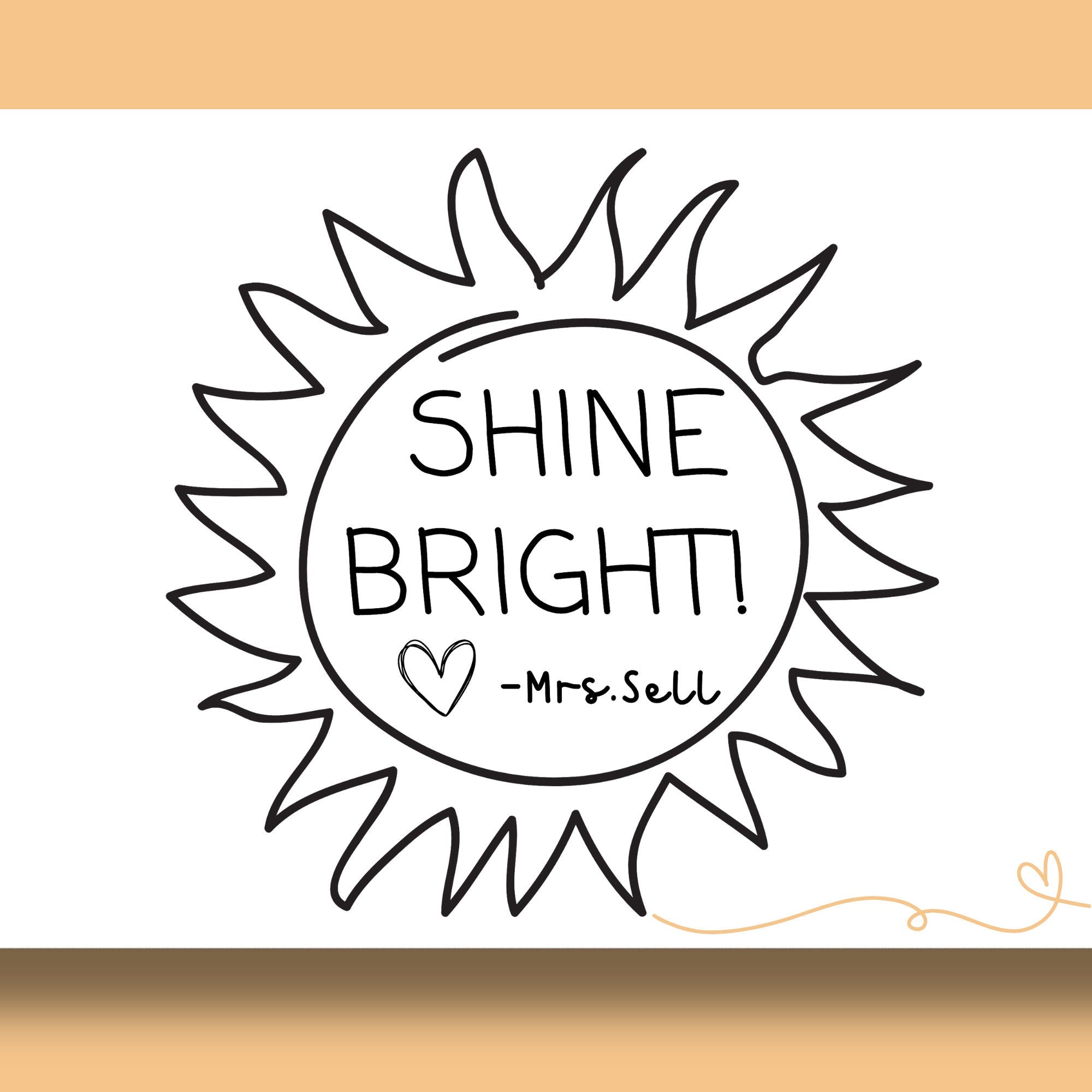 Shine Bright Teacher Yearbook Stamp | Self Inking | Custom