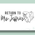 Teacher Dinosaur Classroom Stamp | Self Inking | Custom