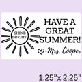 HIGH QUALITY | Custom Self Inking Sun Yearbook Stamp for Teachers