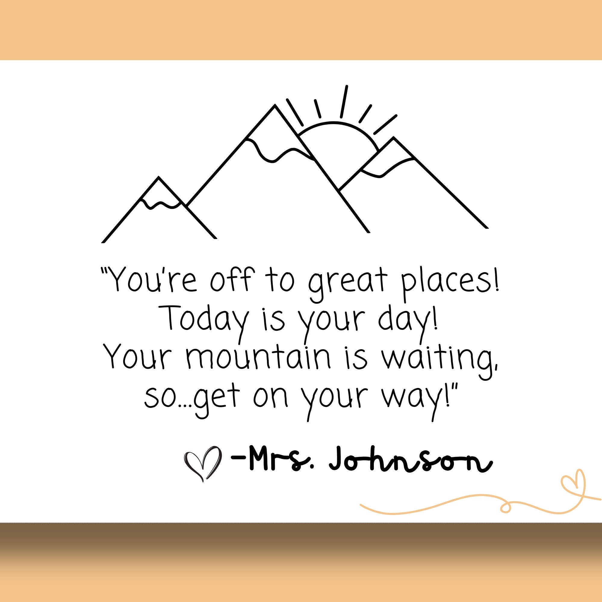 Places You'll Go Yearbook Stamp | Self Inking | Custom