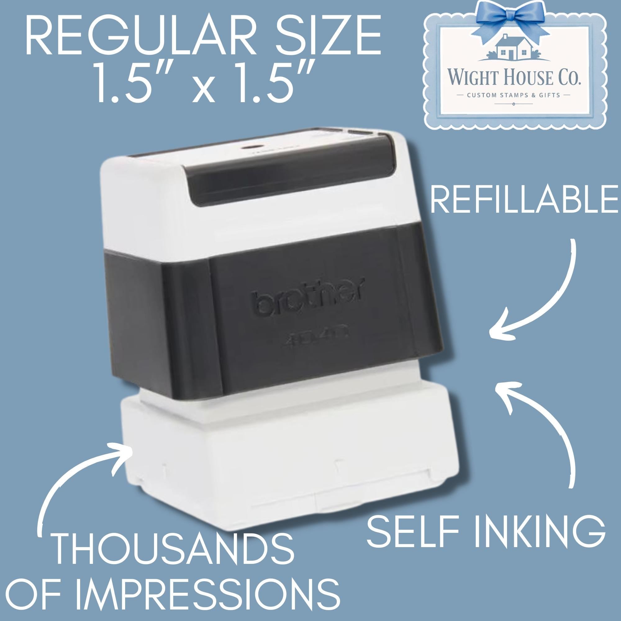 Personalized Strawberry Yearbook Stamp for Teachers – Self Inking Teacher Stamp – End of Year Gift