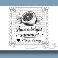 Personalized Citrus Yearbook Stamp for Teachers – Self Inking Teacher Stamp – End of Year Gift