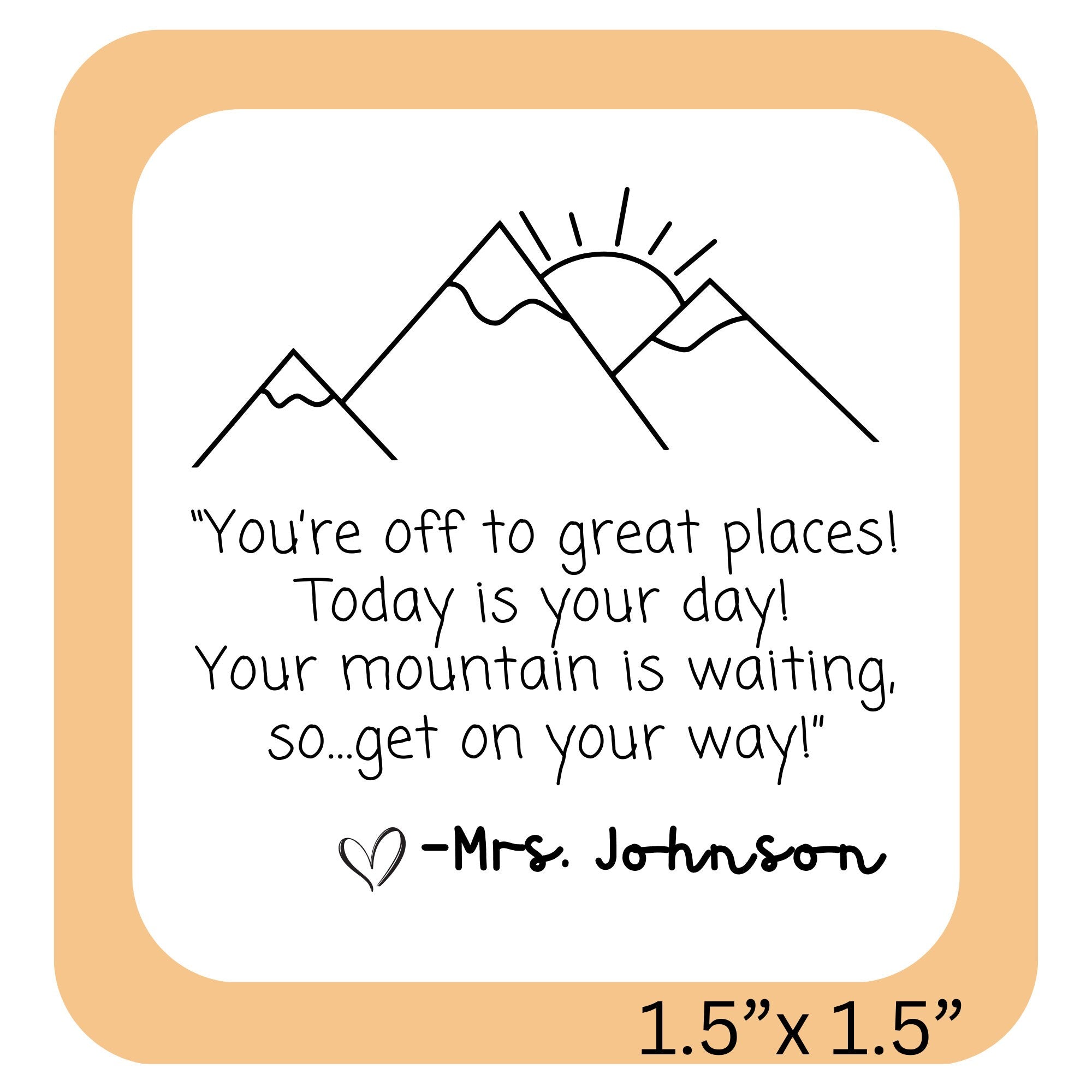 Places You'll Go Yearbook Stamp | Self Inking | Custom