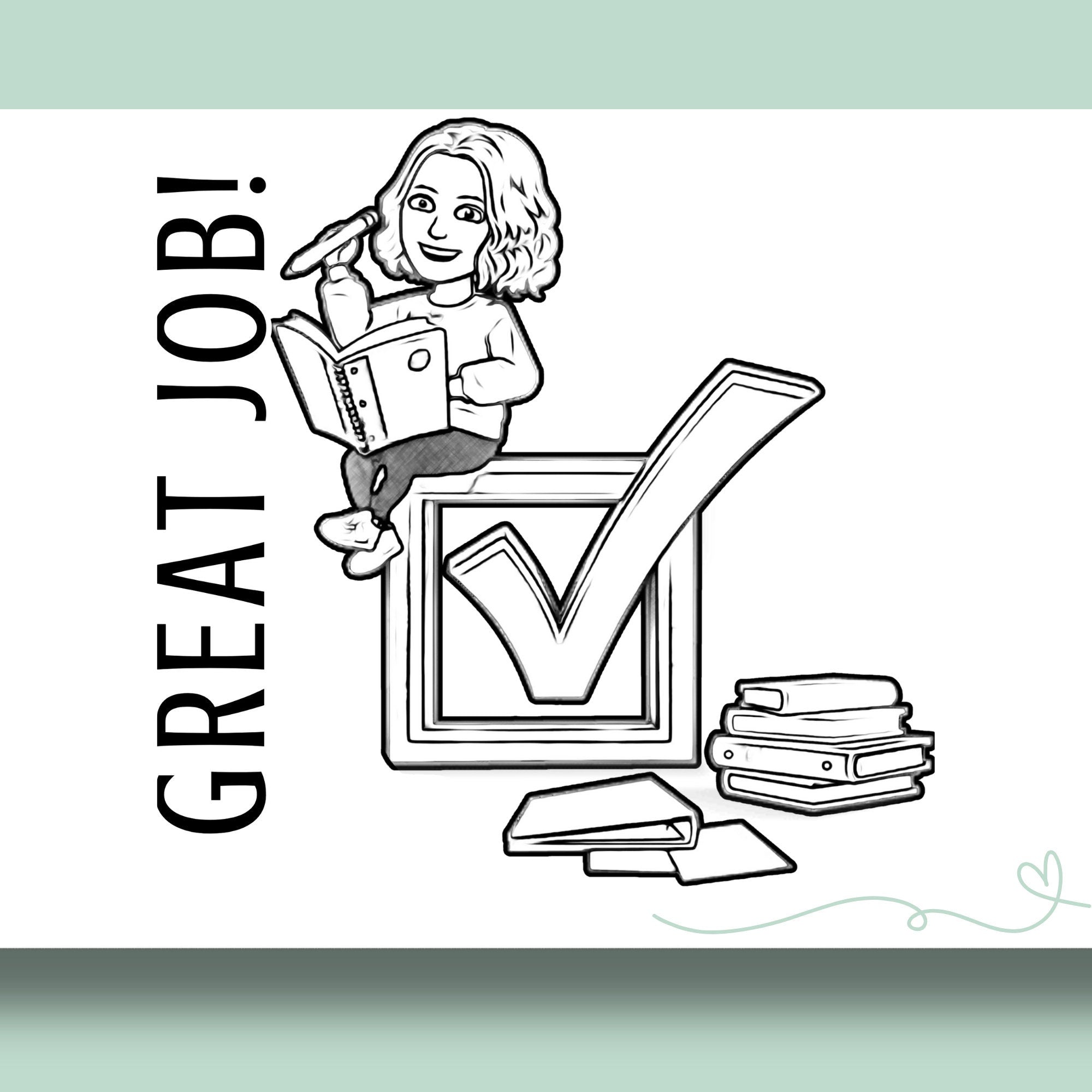 Teacher Bitmoji Classroom Stamp | Self Inking | Custom