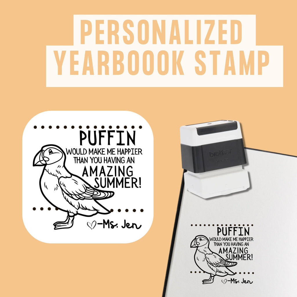 Puffin Yearbook Stamp | Self Inking | Custom