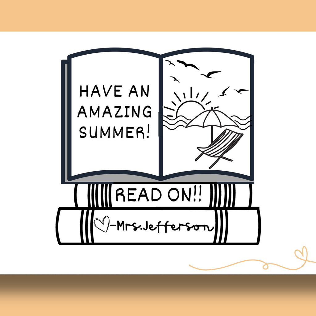 Reading Book Teacher Yearbook Stamp | Self Inking | Custom