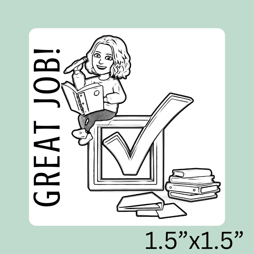 Teacher Bitmoji Classroom Stamp | Self Inking | Custom