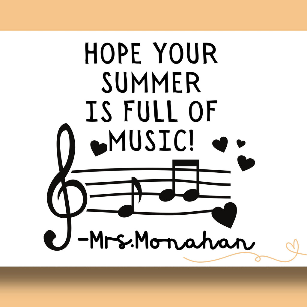 Music Yearbook Stamp | Self Inking | Custom
