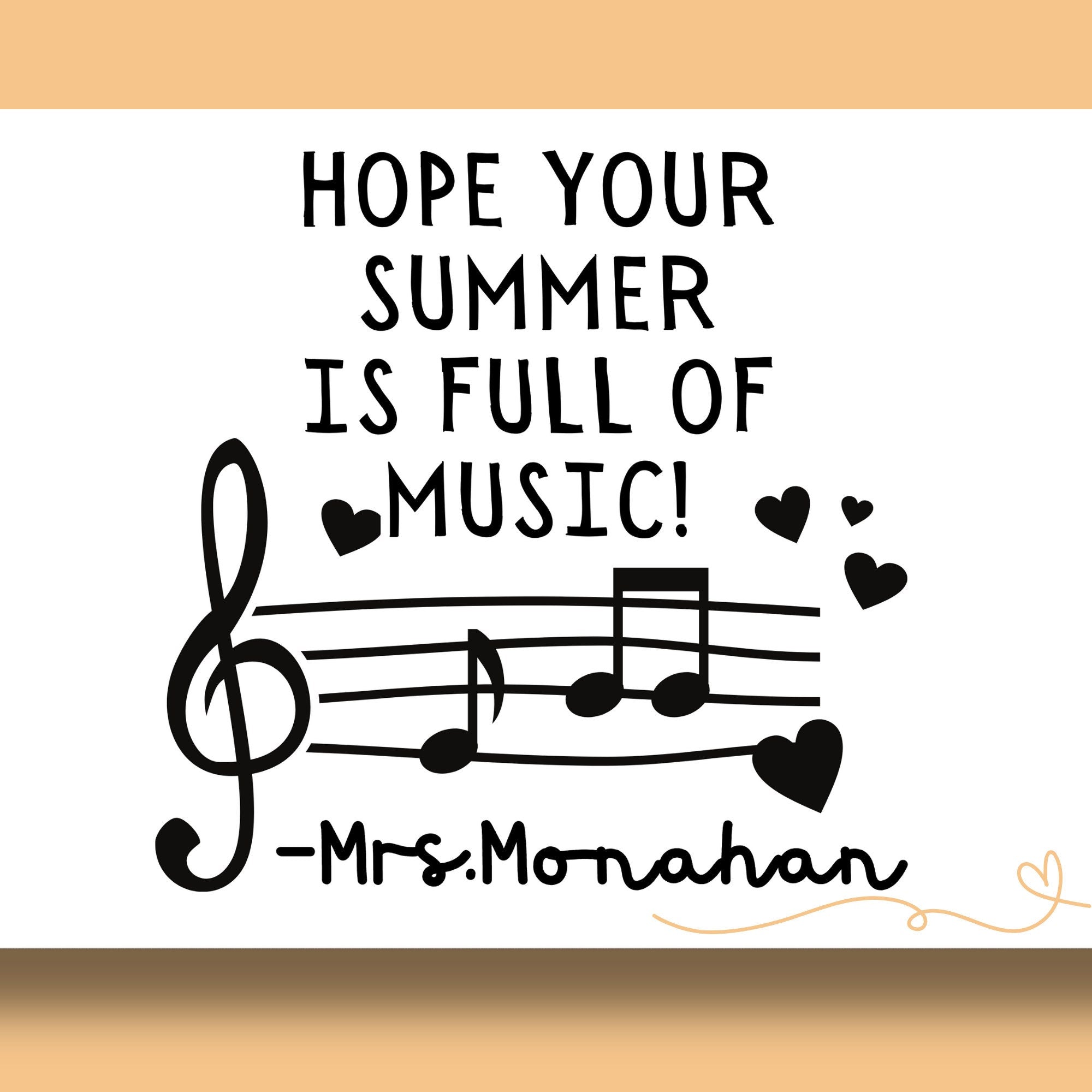 Music Yearbook Stamp | Self Inking | Custom