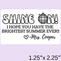 HIGH QUALITY | Custom Self Inking Disco Ball Yearbook Stamp for Teachers