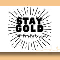 Stay Gold Teacher Yearbook Stamp | Self Inking | Custom