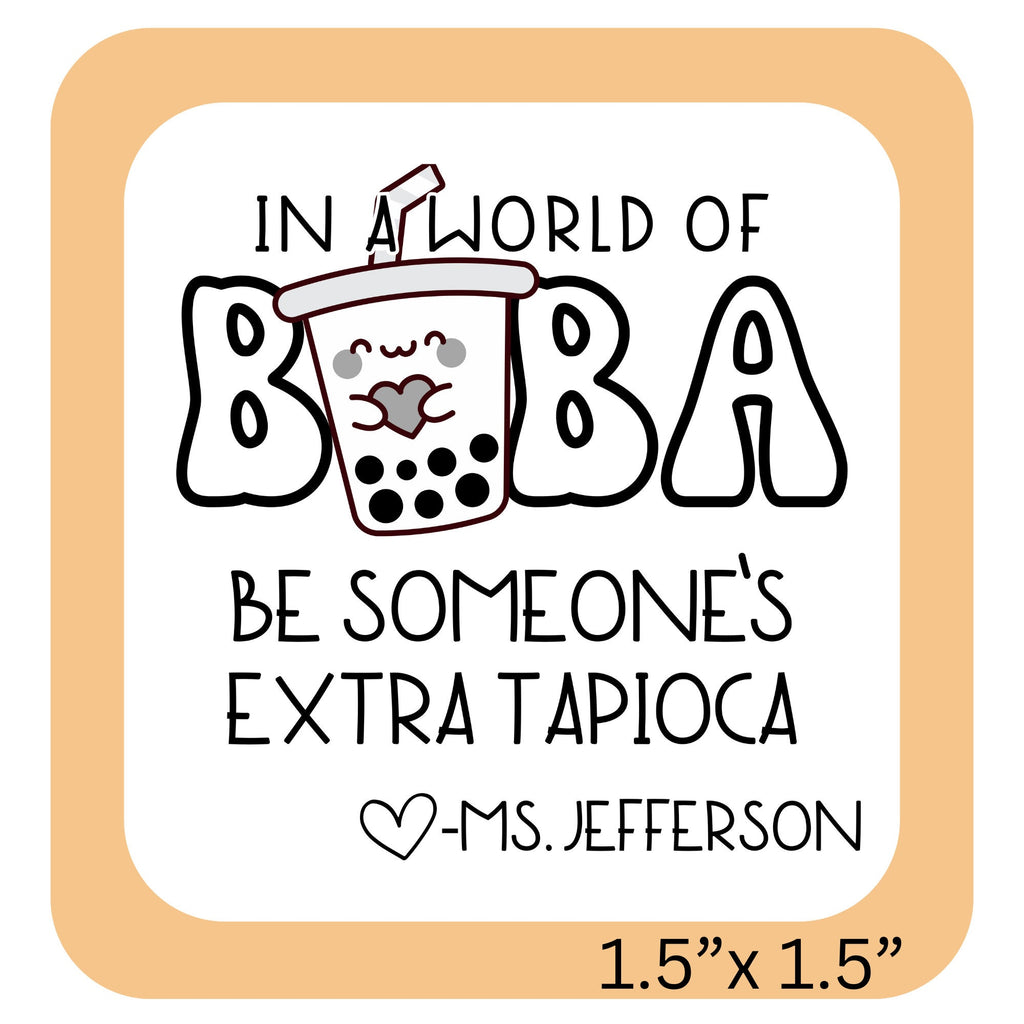 Boba Tea Teacher Yearbook Stamp | Self Inking | Custom