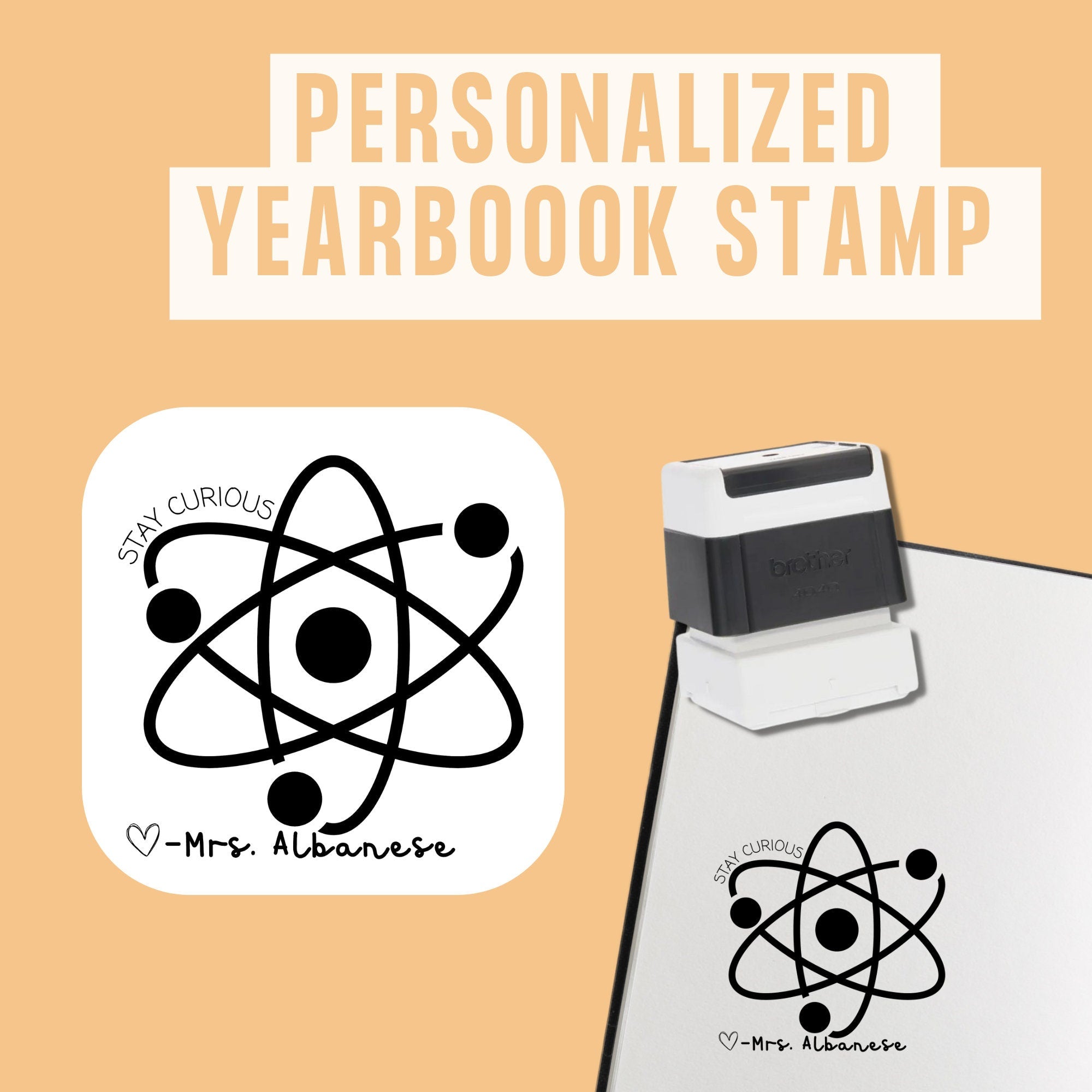 Science Yearbook Stamp | Self Inking | Custom