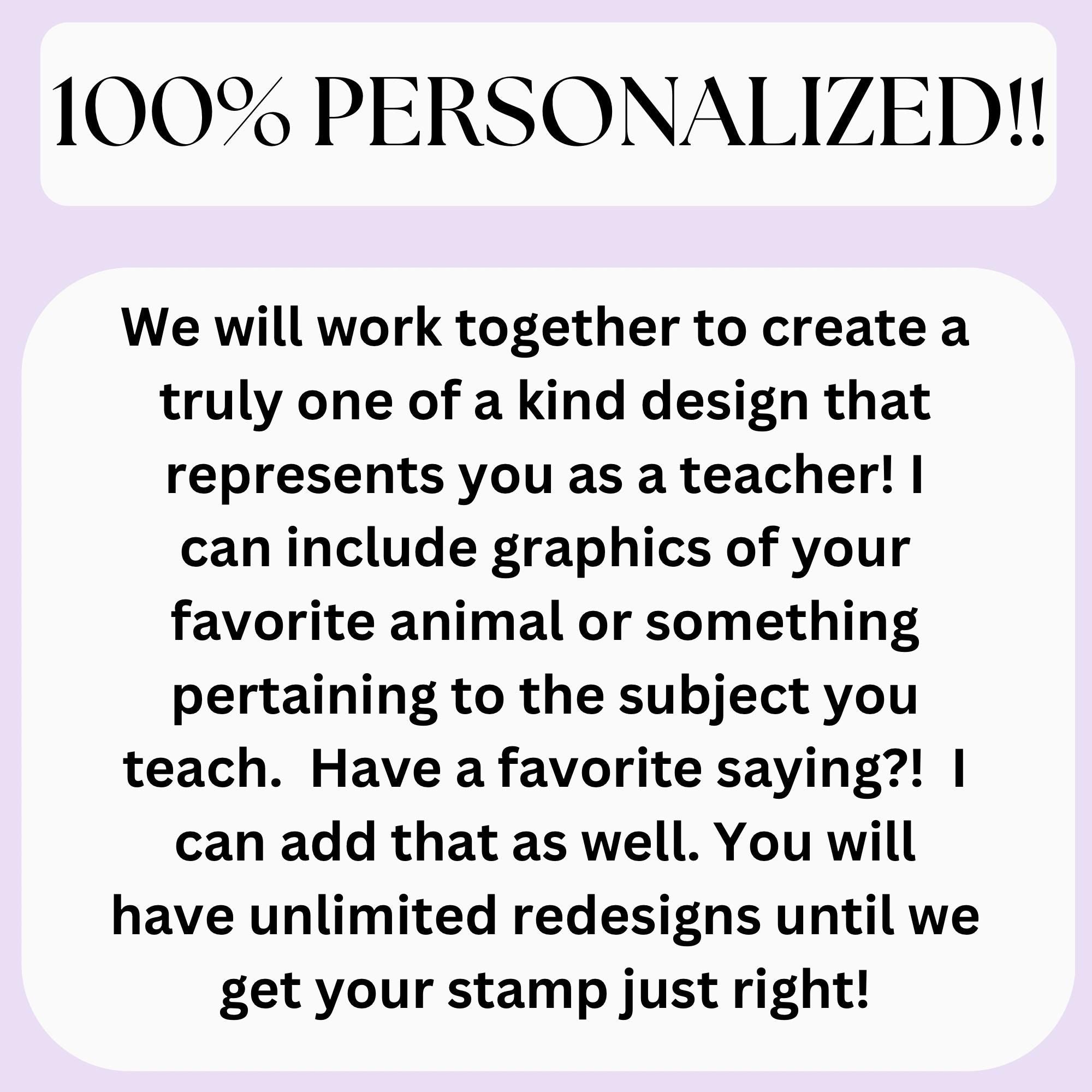 HIGH QUALITY | Custom Self Inking Sun Yearbook Stamp for Teachers