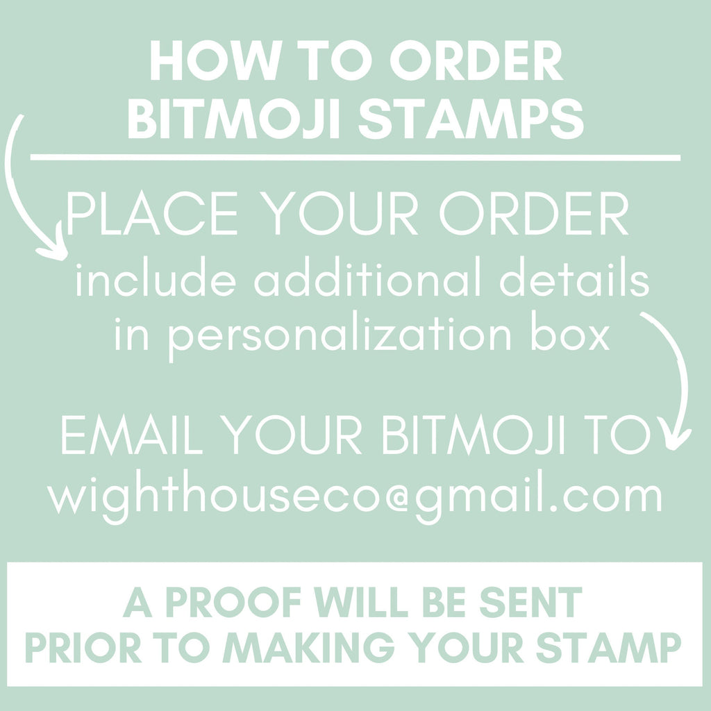 Teacher Bitmoji Classroom Stamp | Self Inking | Custom