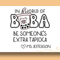 Boba Tea Teacher Yearbook Stamp | Self Inking | Custom