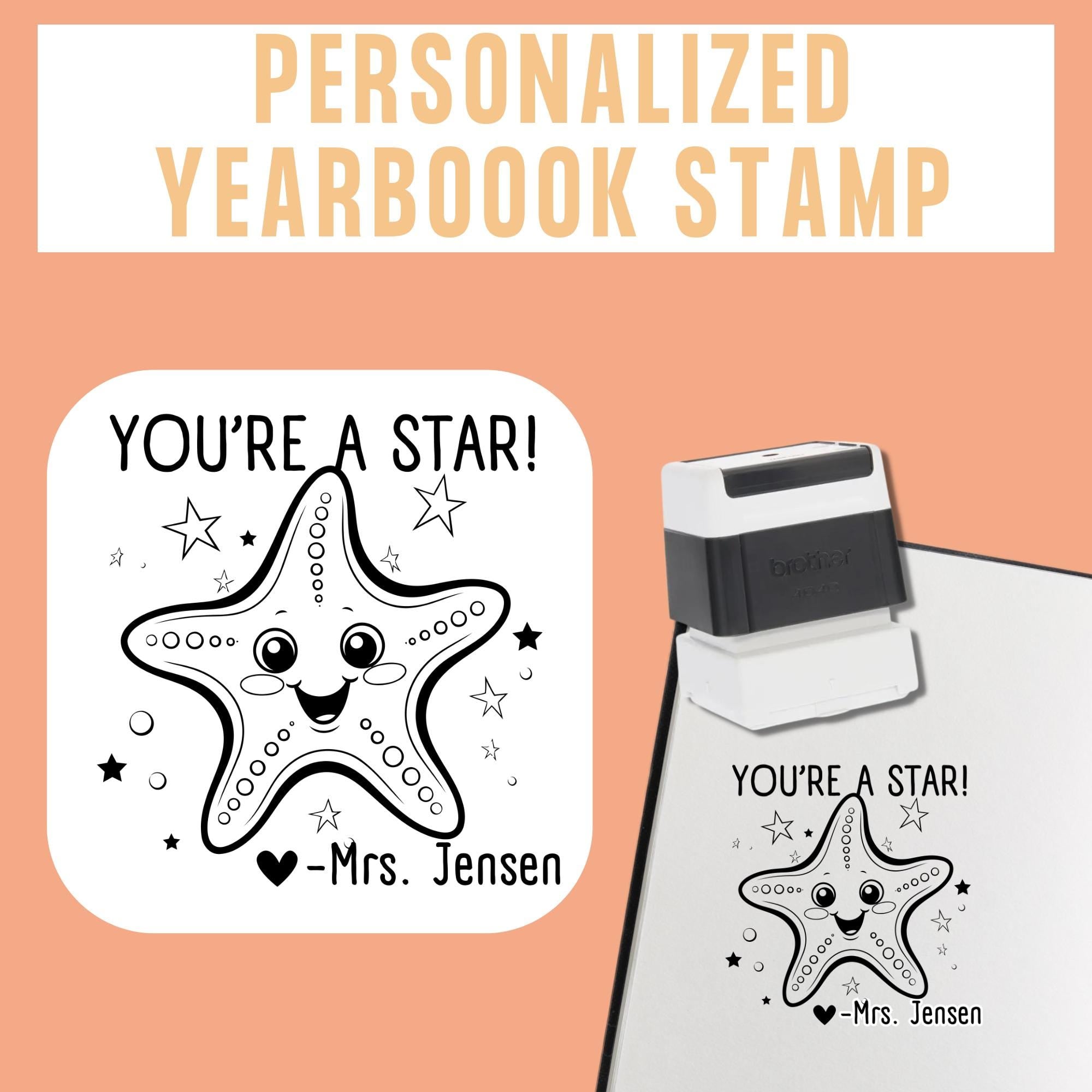 Starfish Yearbook Stamp | Self Inking | Custom