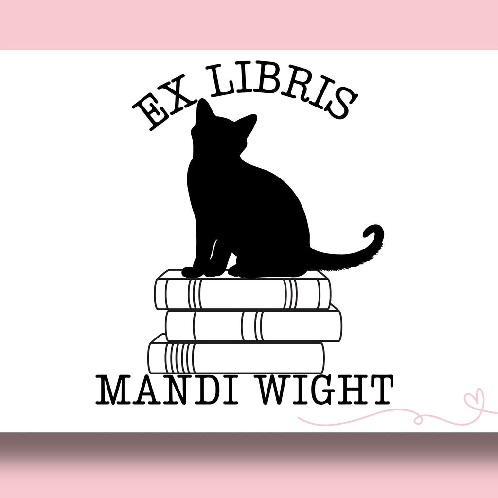 Personalized Book Stamp | Bookplate Stamp | Self Inking Library Of Stamp | Ex Libris Stamp | Cat Book Stamp