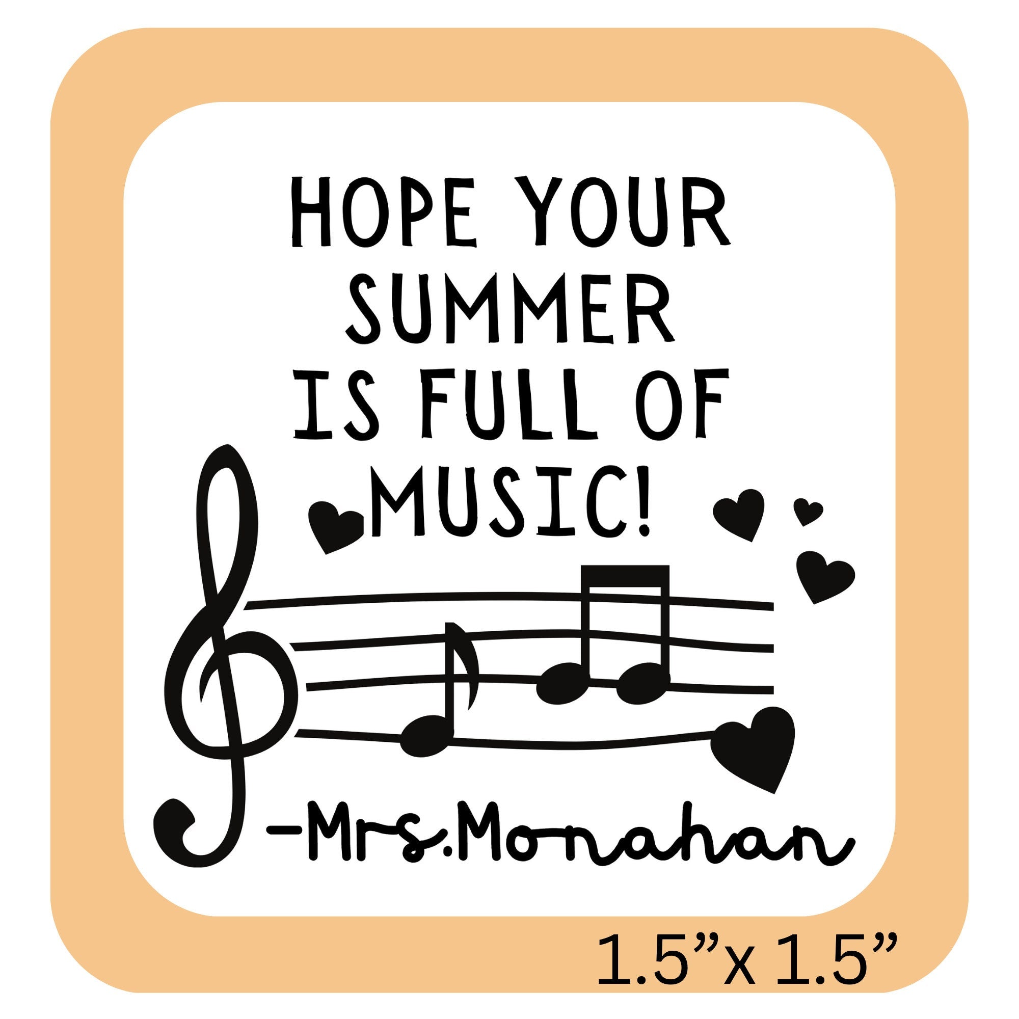 Music Yearbook Stamp | Self Inking | Custom
