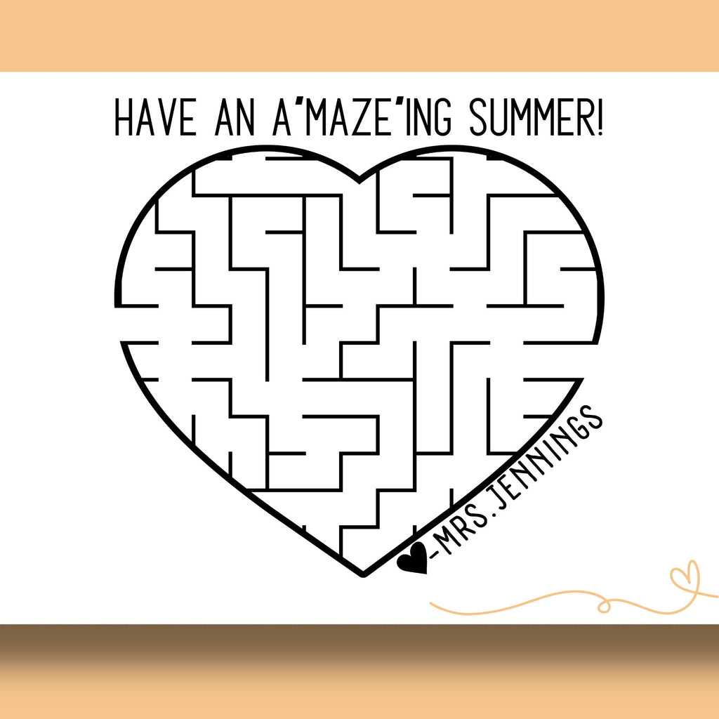 A”MAZE”ing Teacher Yearbook Stamp | Self Inking | Custom