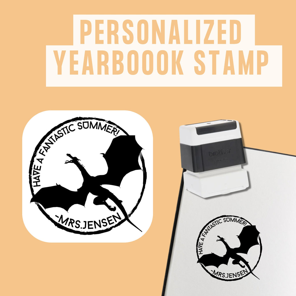 Dragon Yearbook Stamp | Self Inking | Custom