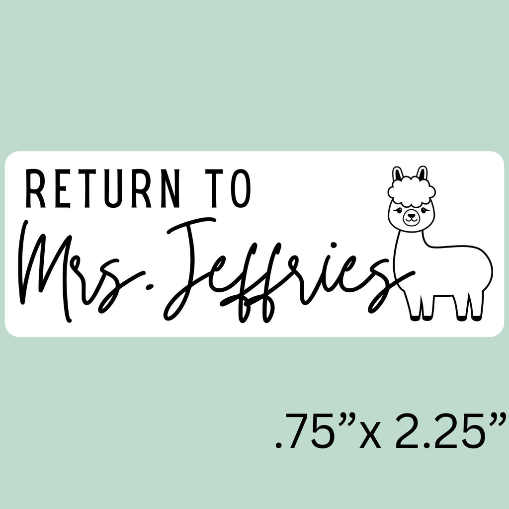 Teacher Llama Classroom Stamp | Self Inking | Custom