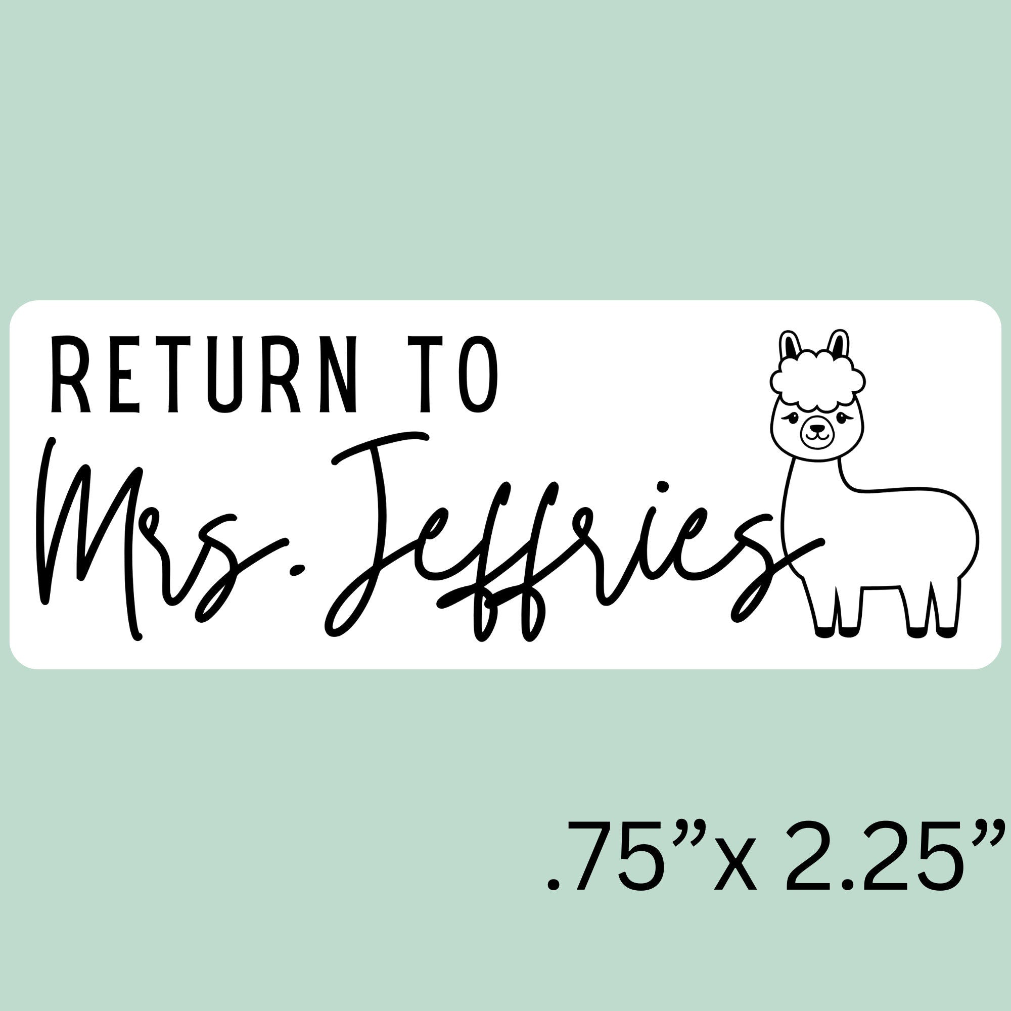 Teacher Llama Classroom Stamp | Self Inking | Custom