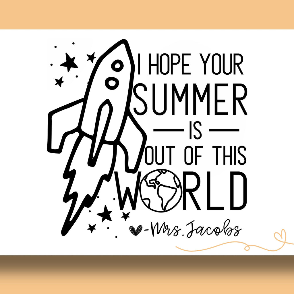 Space Yearbook Stamp | Self Inking | Custom