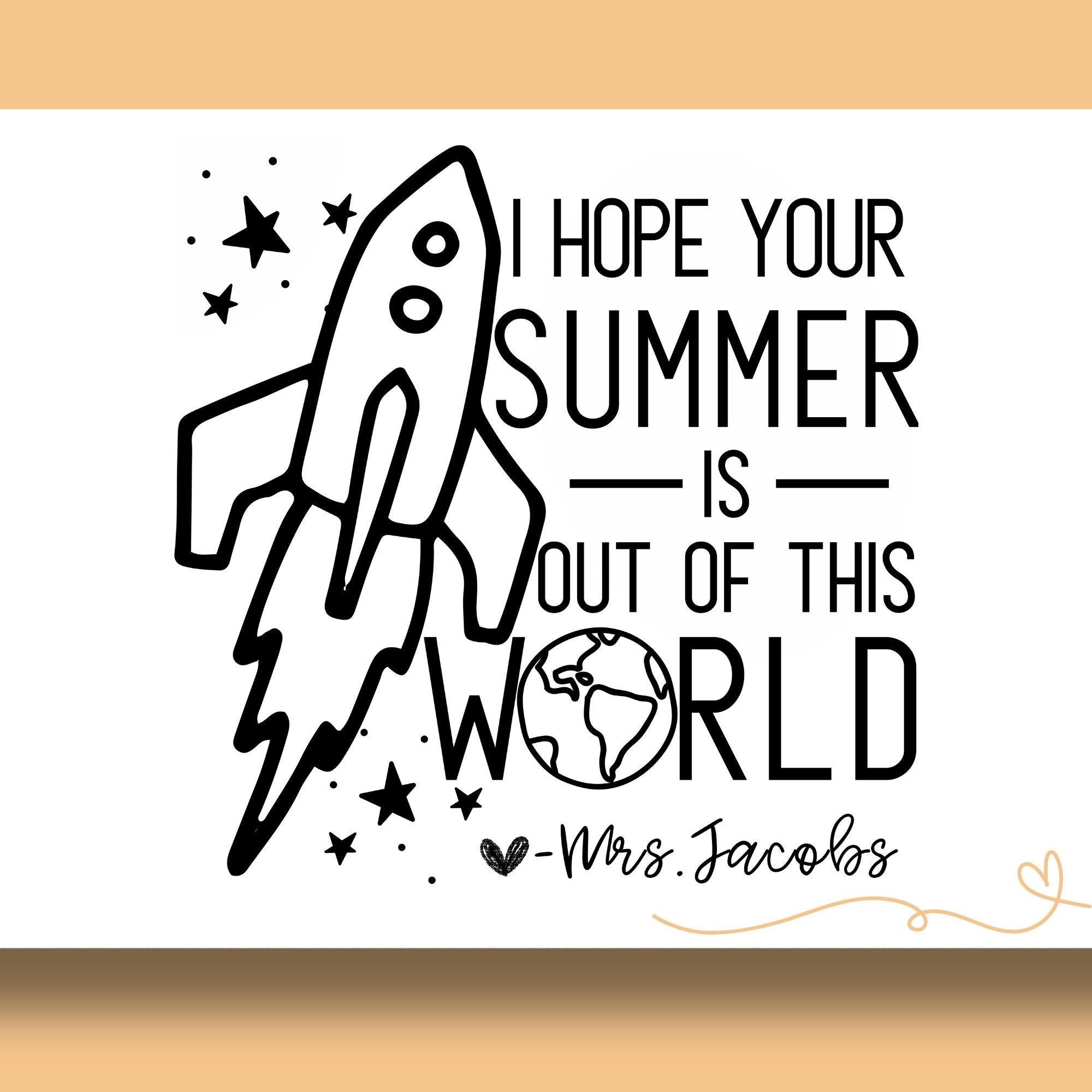 Space Yearbook Stamp | Self Inking | Custom