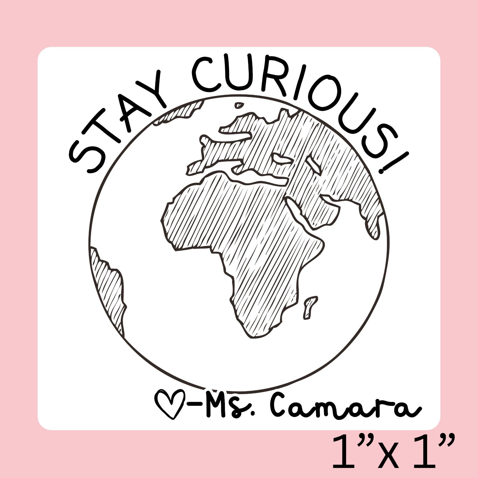 MINI | High Quality | Custom Self Inking Globe Yearbook Stamp for Teachers