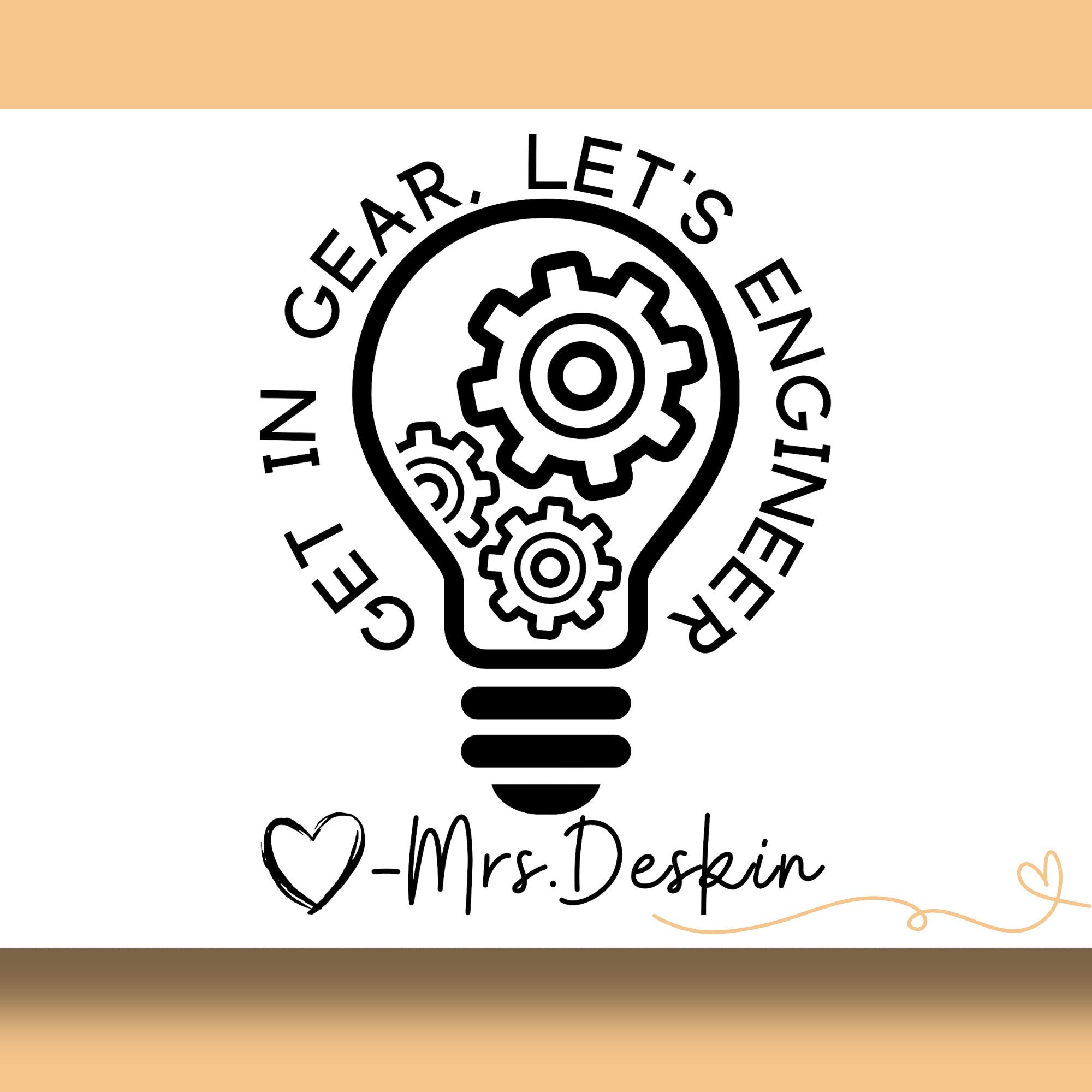 Engineer Teacher Yearbook Stamp | Self Inking | Custom