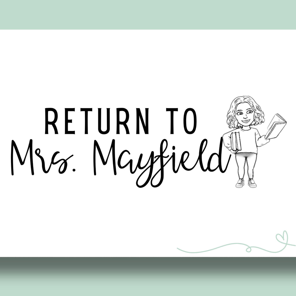 Teacher Bitmoji Classroom Stamp | Self Inking | Custom