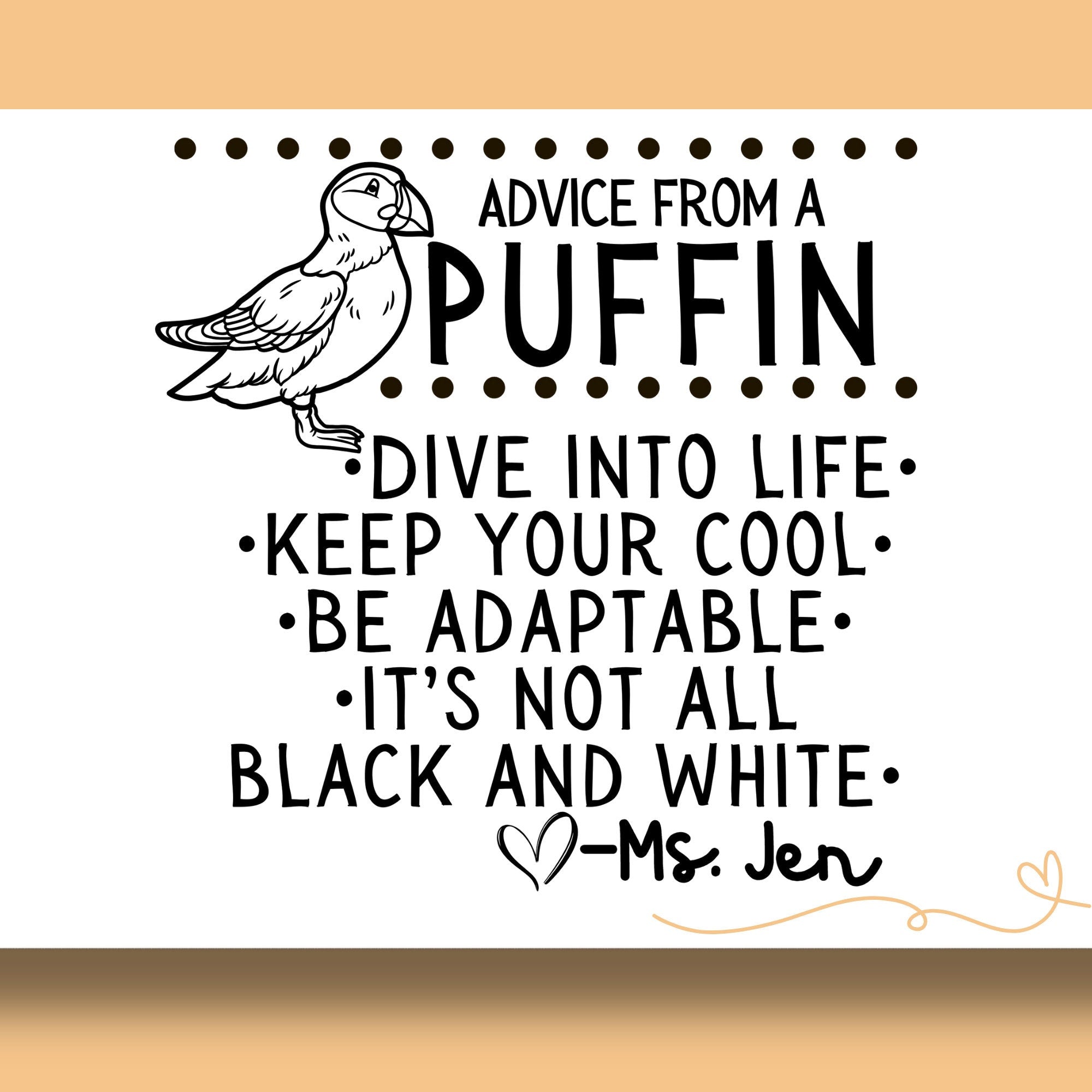 Puffin Yearbook Stamp | Self Inking | Custom