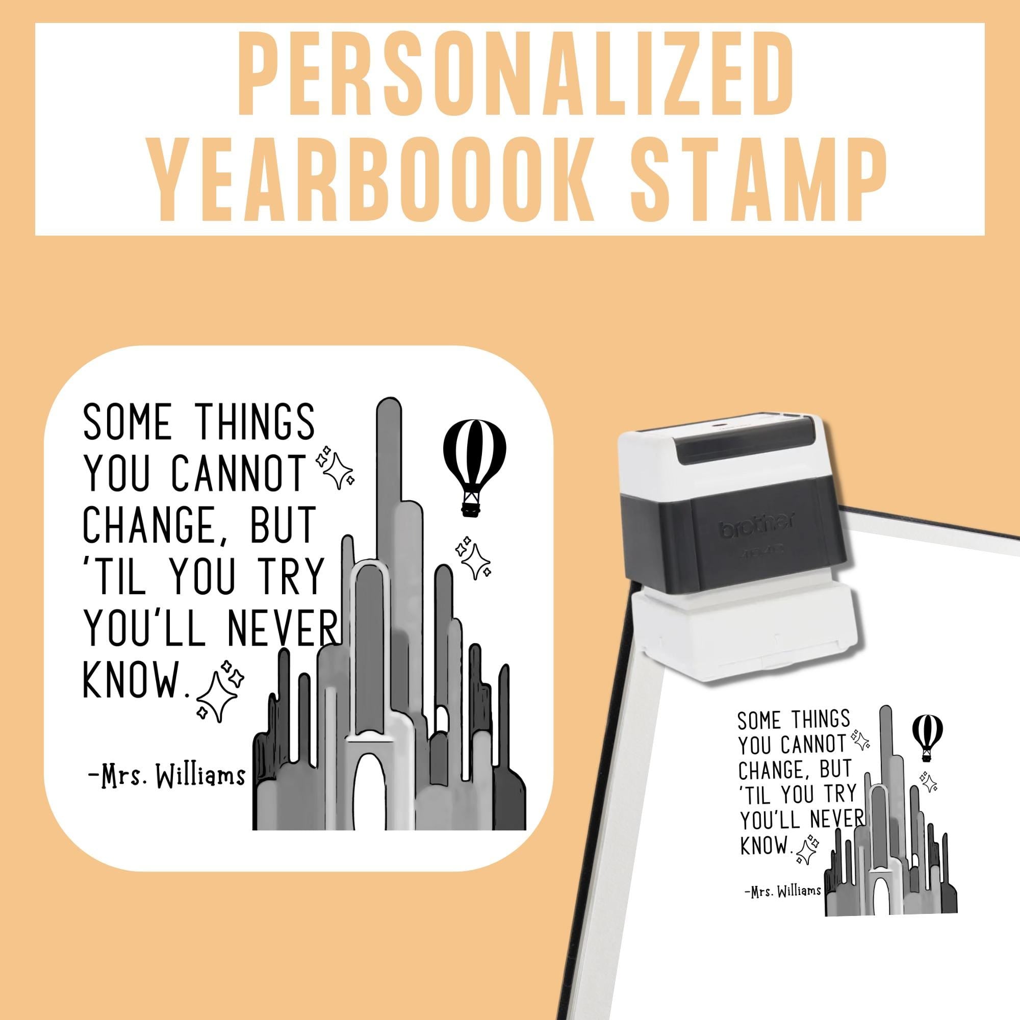 Wicked Themed Yearbook Stamp | Self Inking | Custom | Emerald City