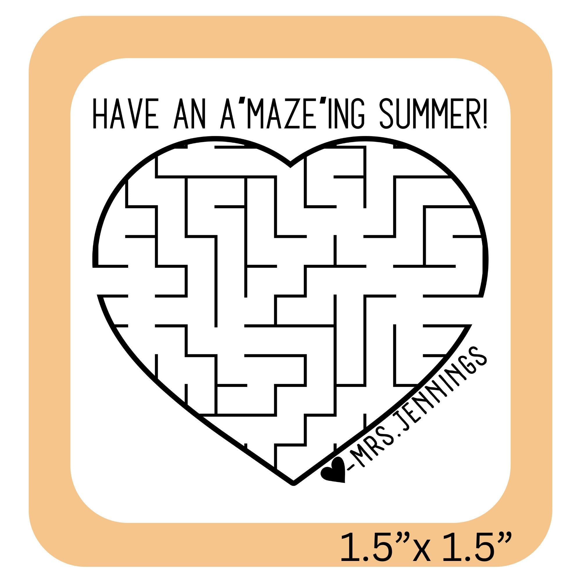 A”MAZE”ing Teacher Yearbook Stamp | Self Inking | Custom