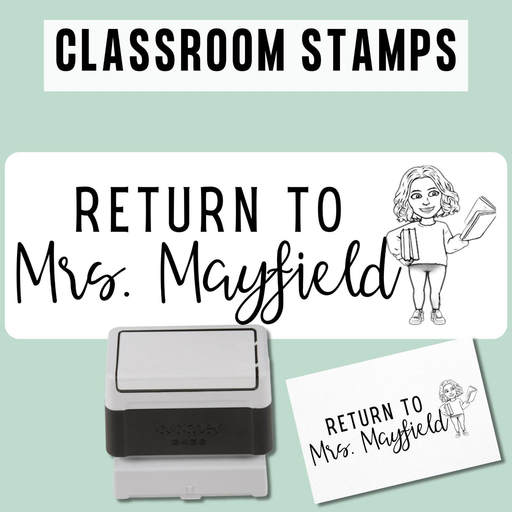 Teacher Bitmoji Classroom Stamp | Self Inking | Custom