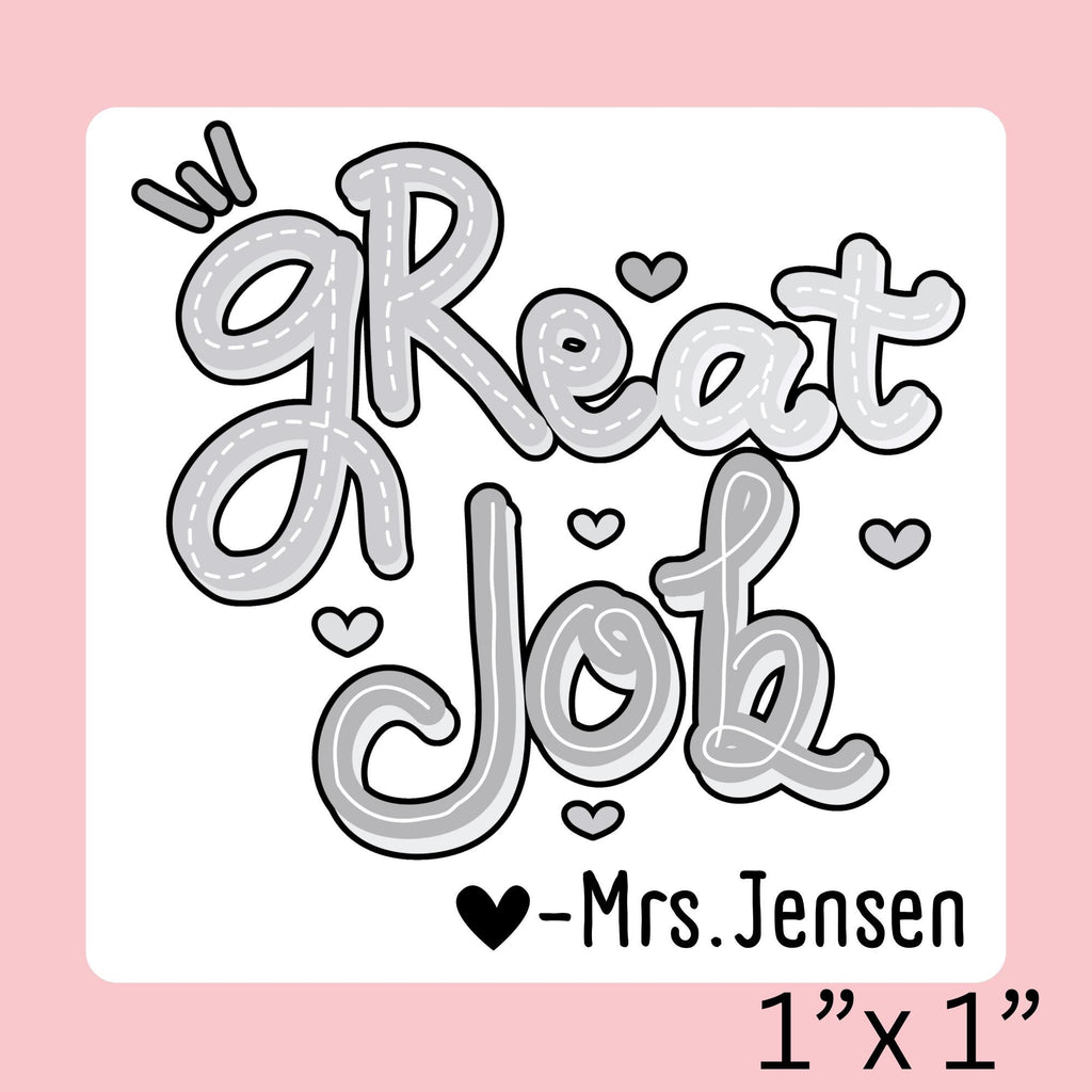 MINI | High Quality | Custom Self Inking Great Job Yearbook Stamp for Teachers
