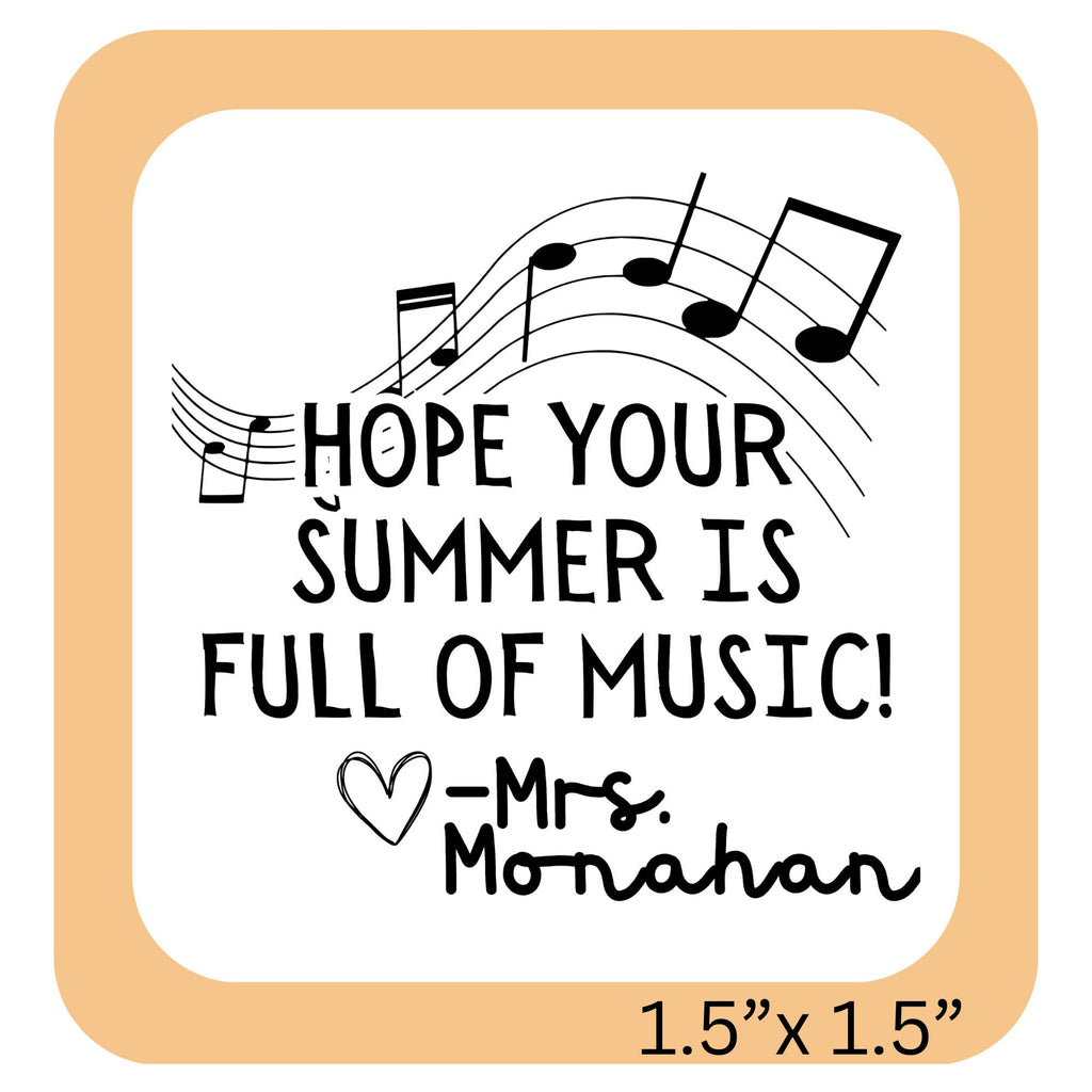 Music Yearbook Stamp | Self Inking | Custom