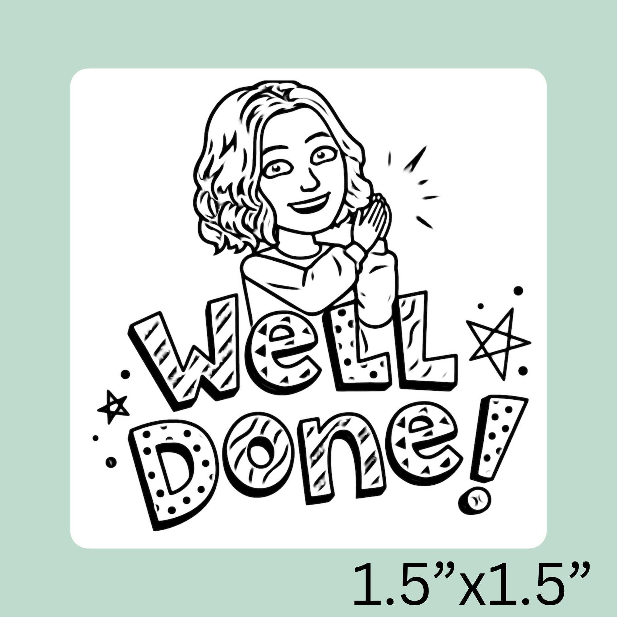 Teacher Bitmoji Classroom Stamp | Self Inking | Custom