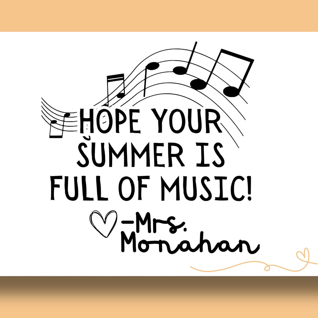 Music Yearbook Stamp | Self Inking | Custom
