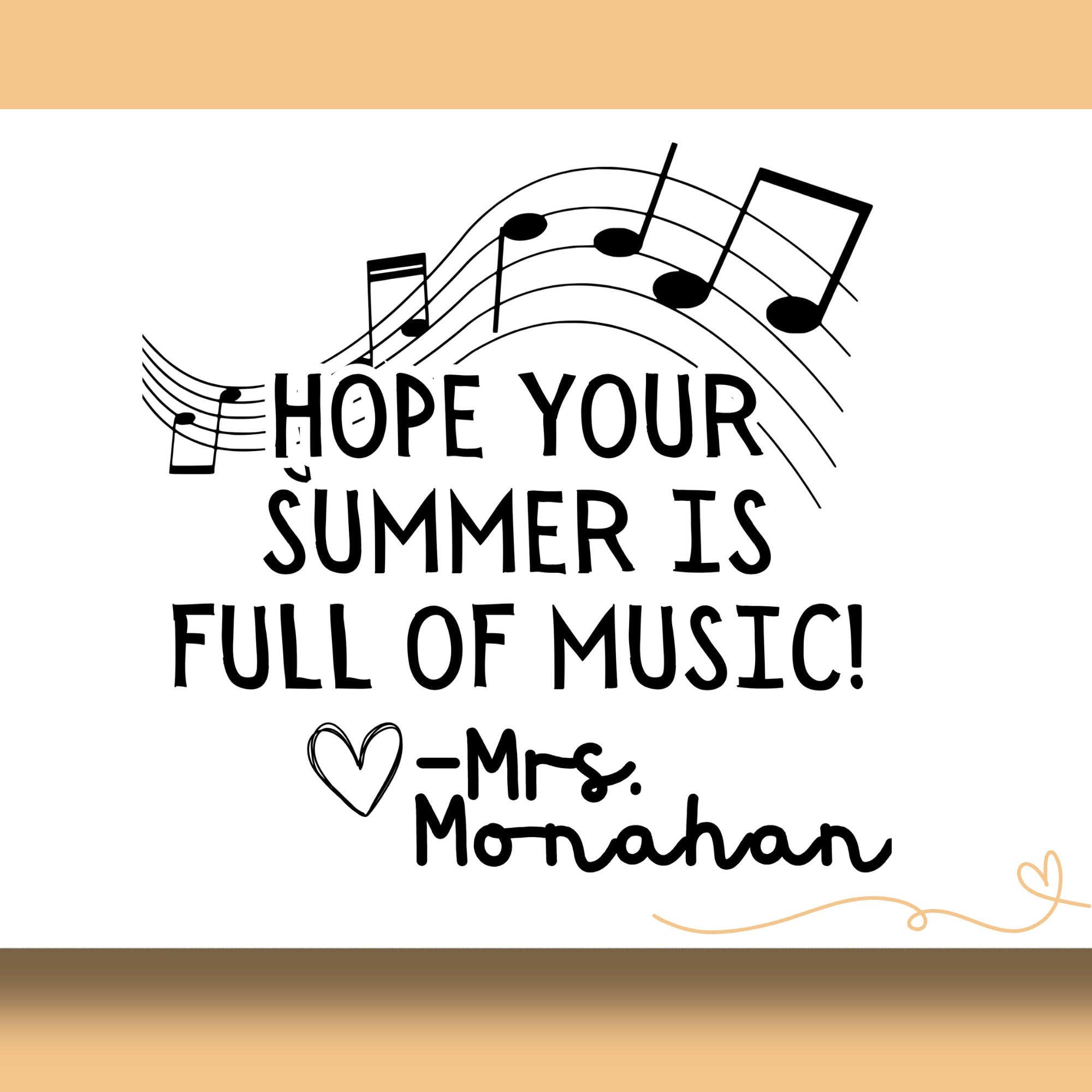 Music Yearbook Stamp | Self Inking | Custom
