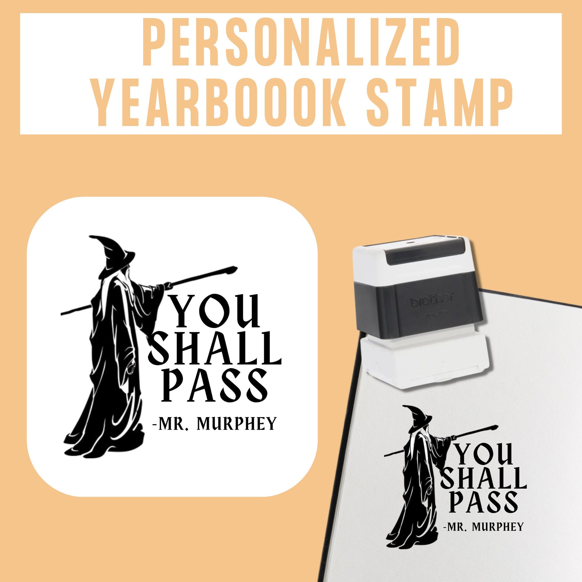 You Shall Pass Yearbook Stamp | Self Inking | Custom