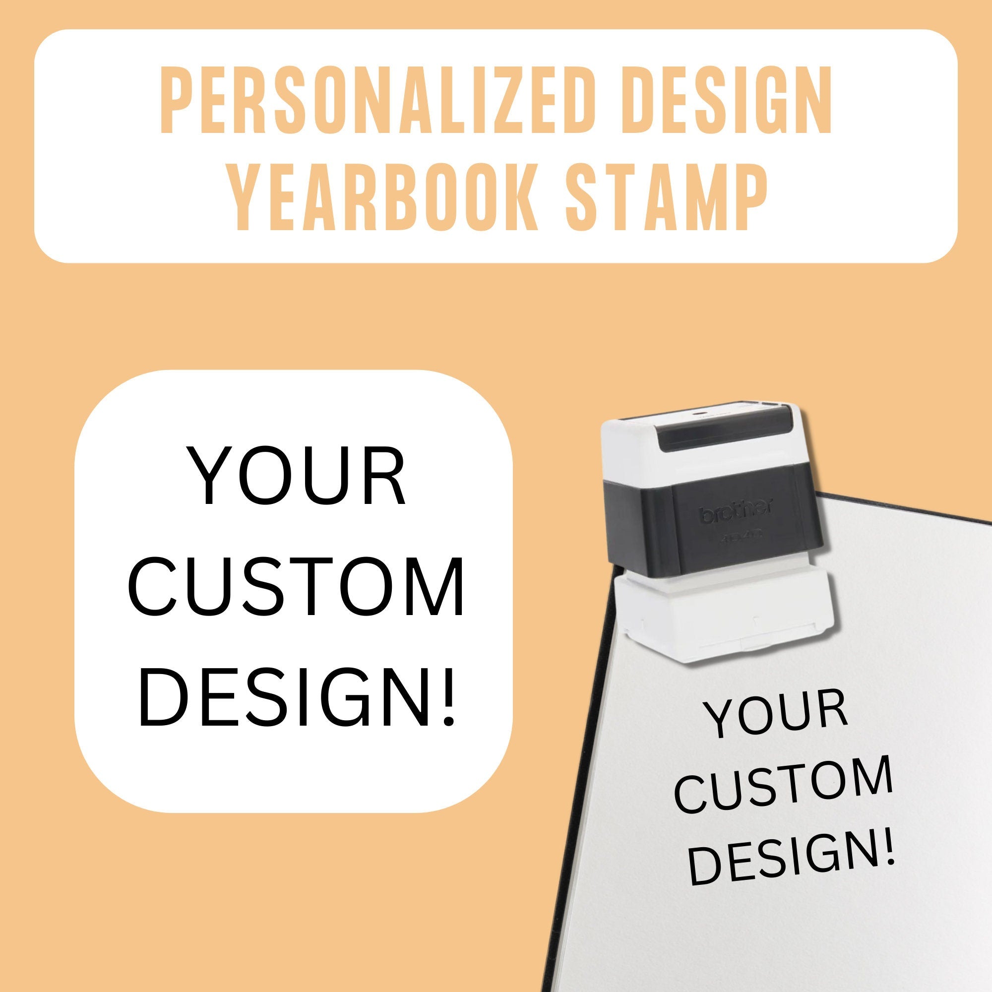 Personalized Design Self Inking Yearbook Stamp for Teachers | High Quality
