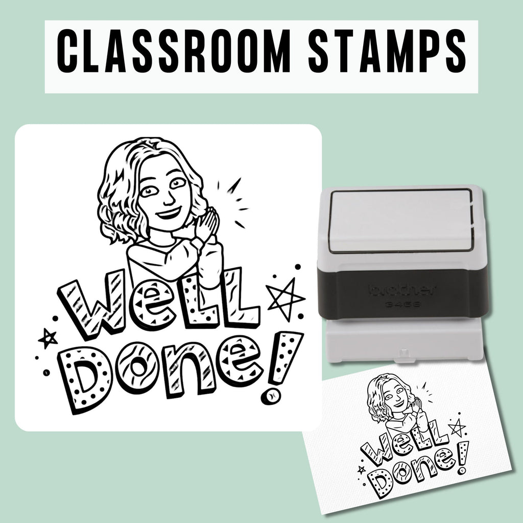 Teacher Bitmoji Classroom Stamp | Self Inking | Custom