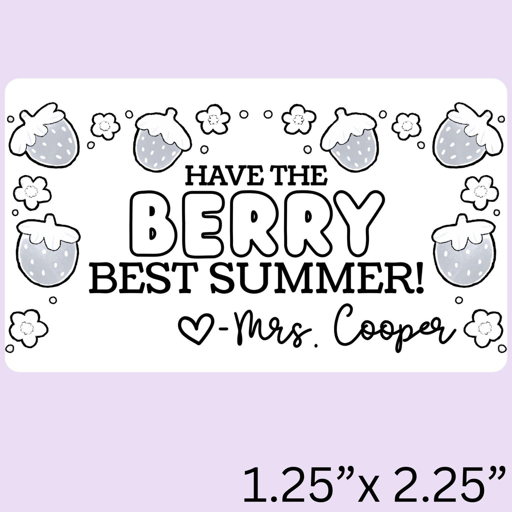 HIGH QUALITY | Custom Self Inking Strawberry Yearbook Stamp for Teachers