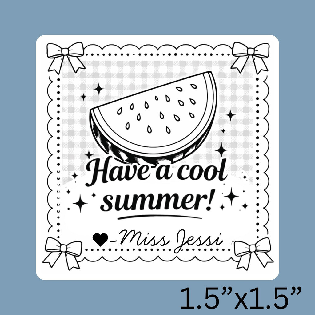 Personalized Watermelon Yearbook Stamp for Teachers – Self Inking Teacher Stamp – End of Year Gift
