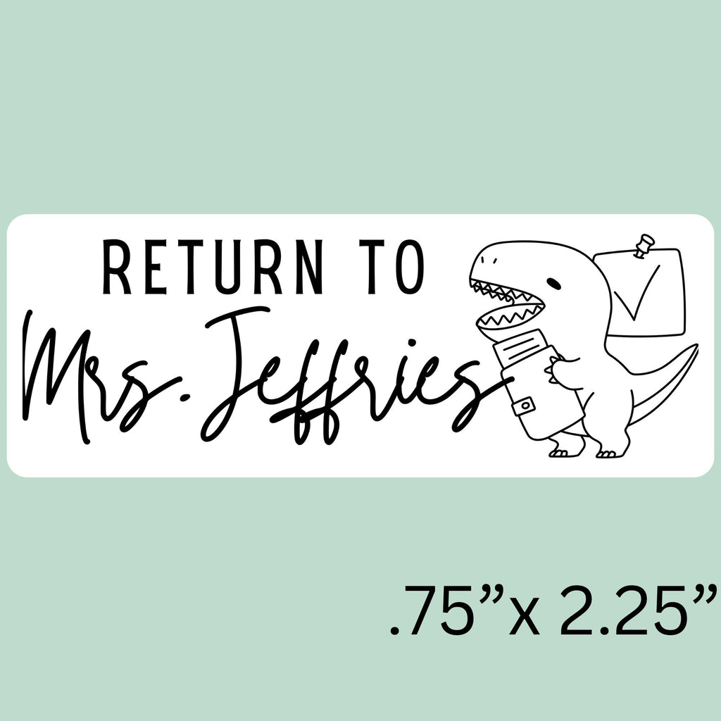 Teacher Dinosaur Classroom Stamp | Self Inking | Custom