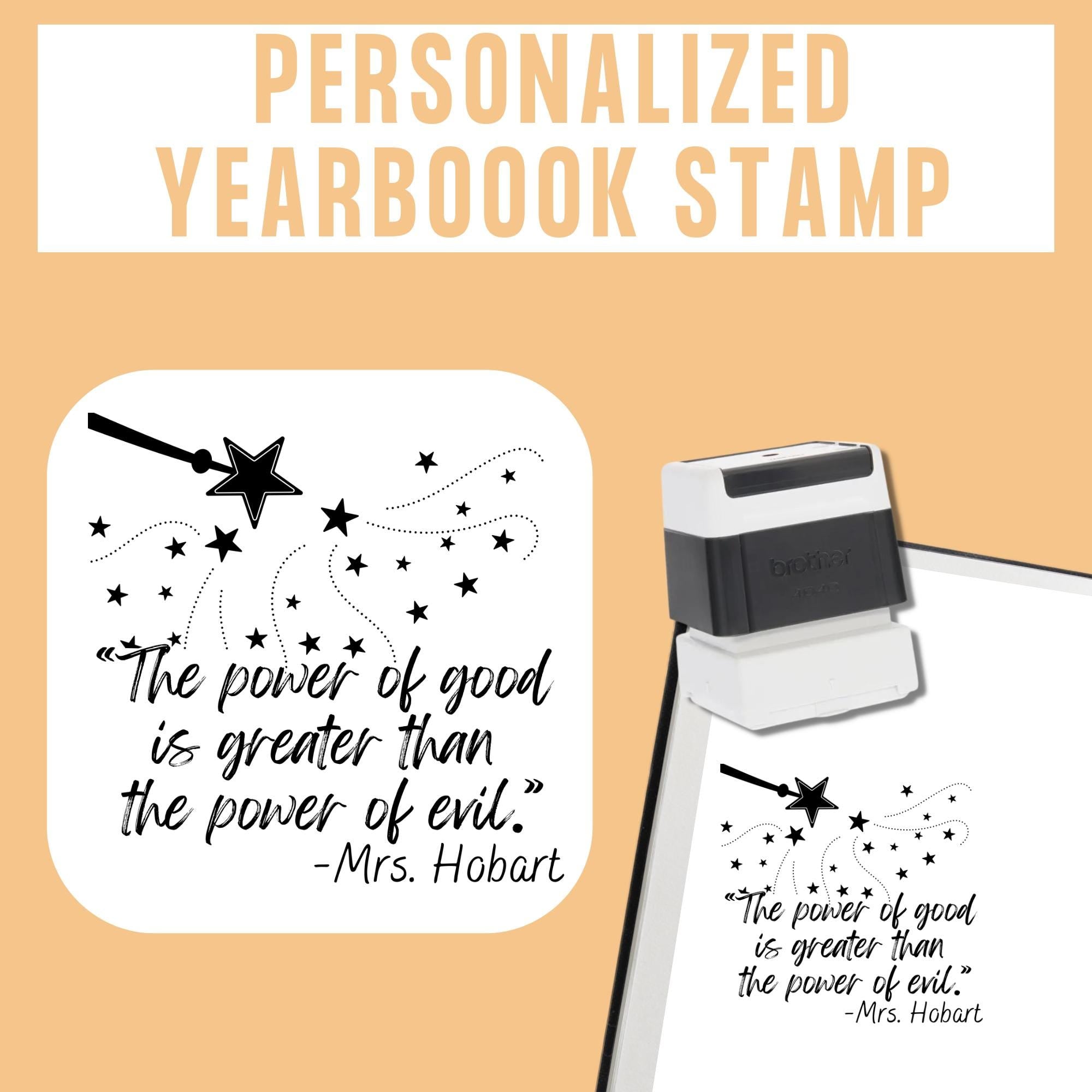Wicked Themed Yearbook Stamp | Self Inking | Custom | Power of Good